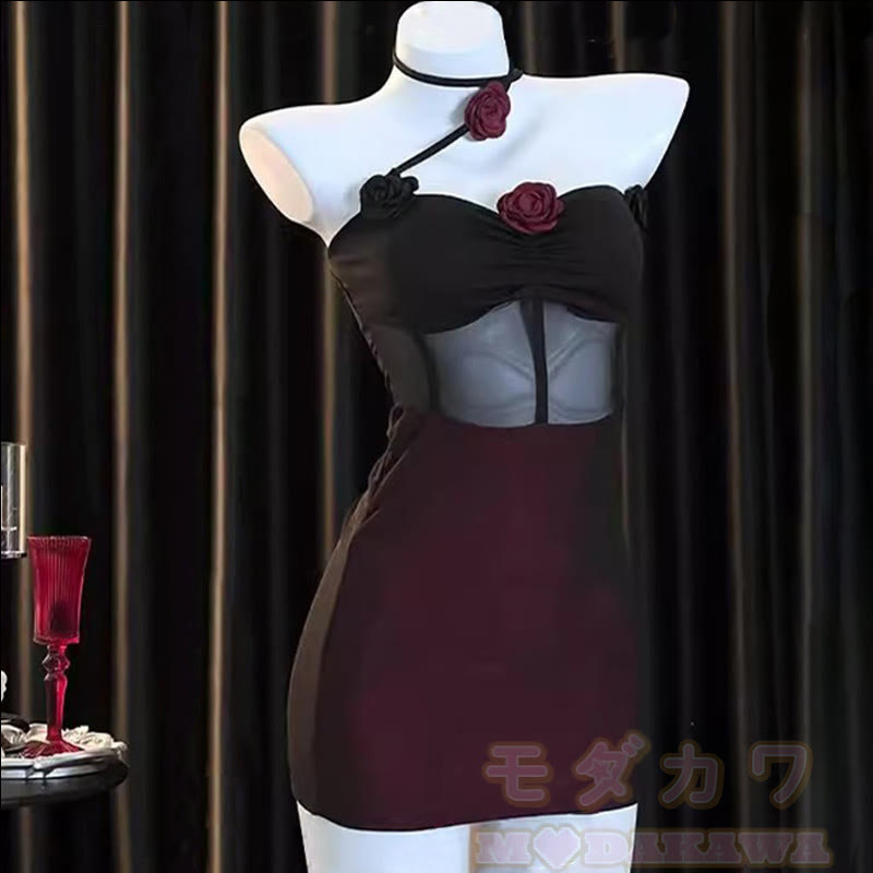 Rose See-through Slip Dress