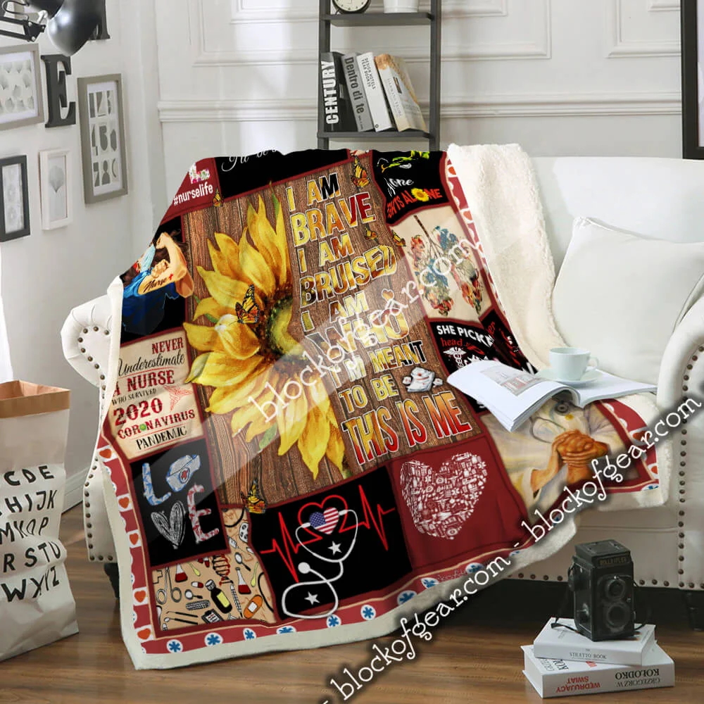 I Am A Nurse Sofa Throw Blanket