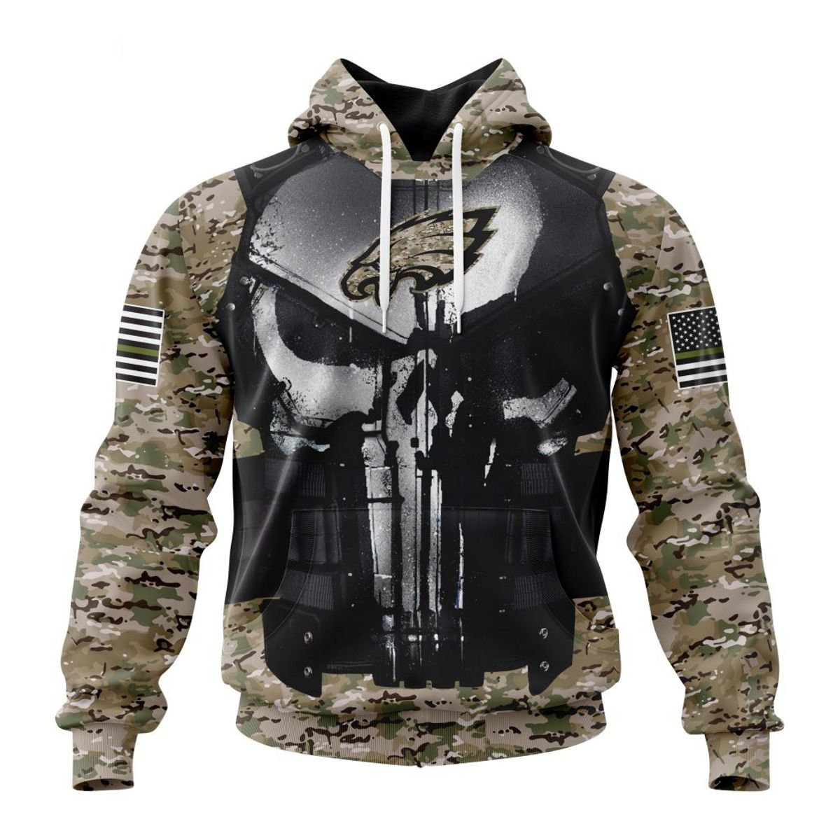 PHILADELPHIA EAGLES 3D HOODIE SPECIAL VETERAN KITS