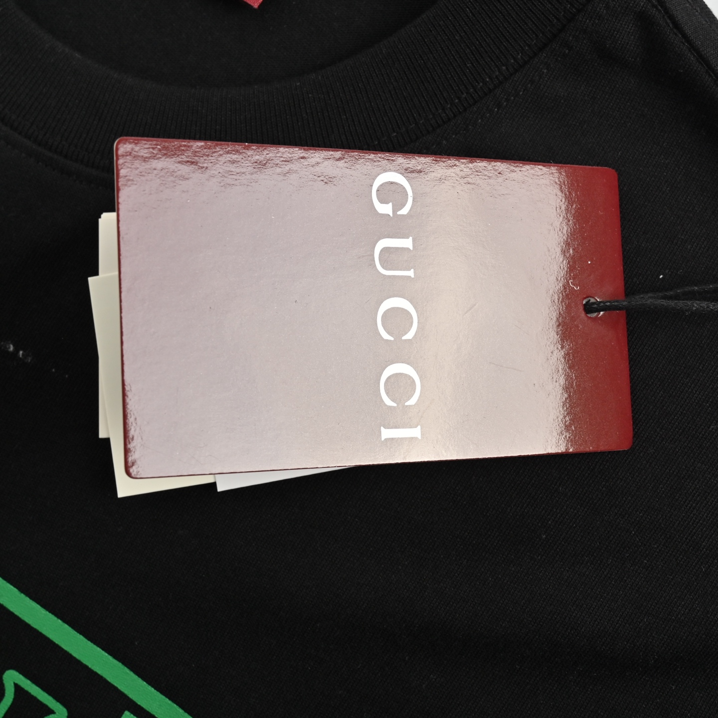 Gucci 25ss hollow letter logo print short sleeve