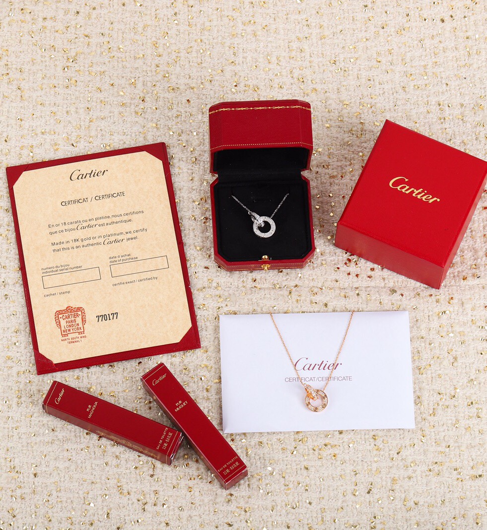 Cartier Gypsophila Diamond Double Ring Necklace
