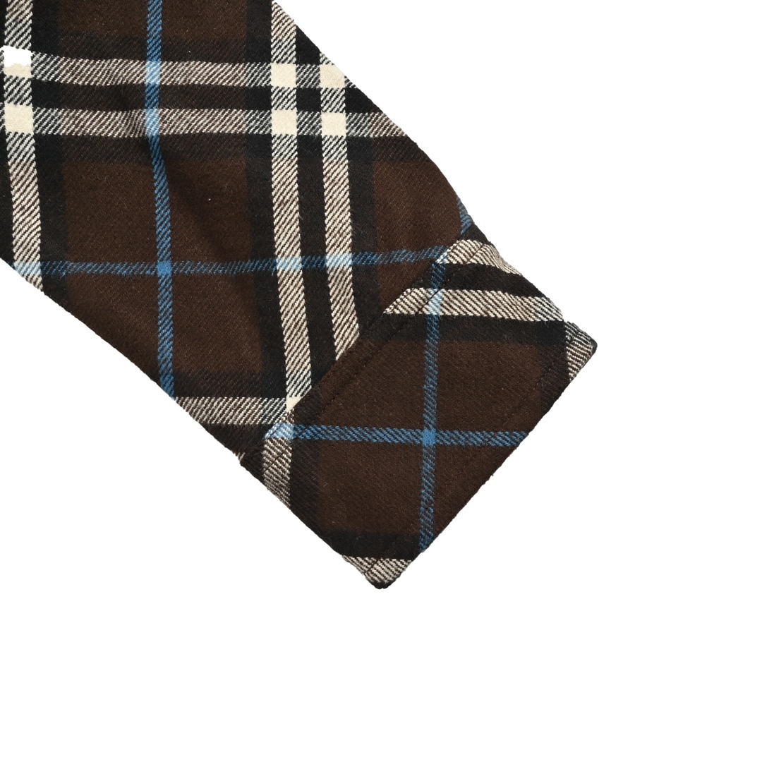Burberry 24Fw Check Flannel Shirt Jacket
