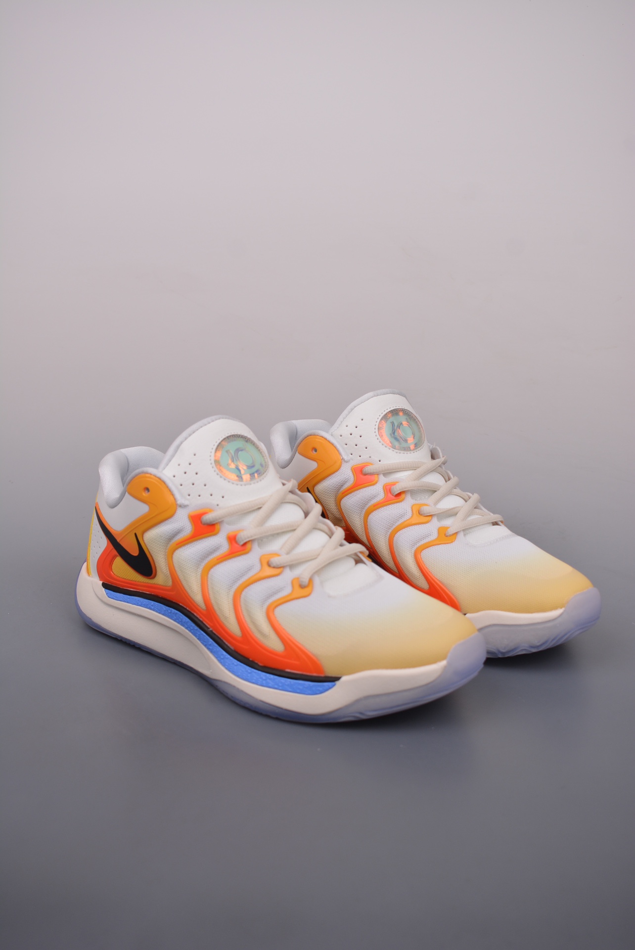 Nike Zoom KD 17 EP Blue, White and Orange FJ9487-700