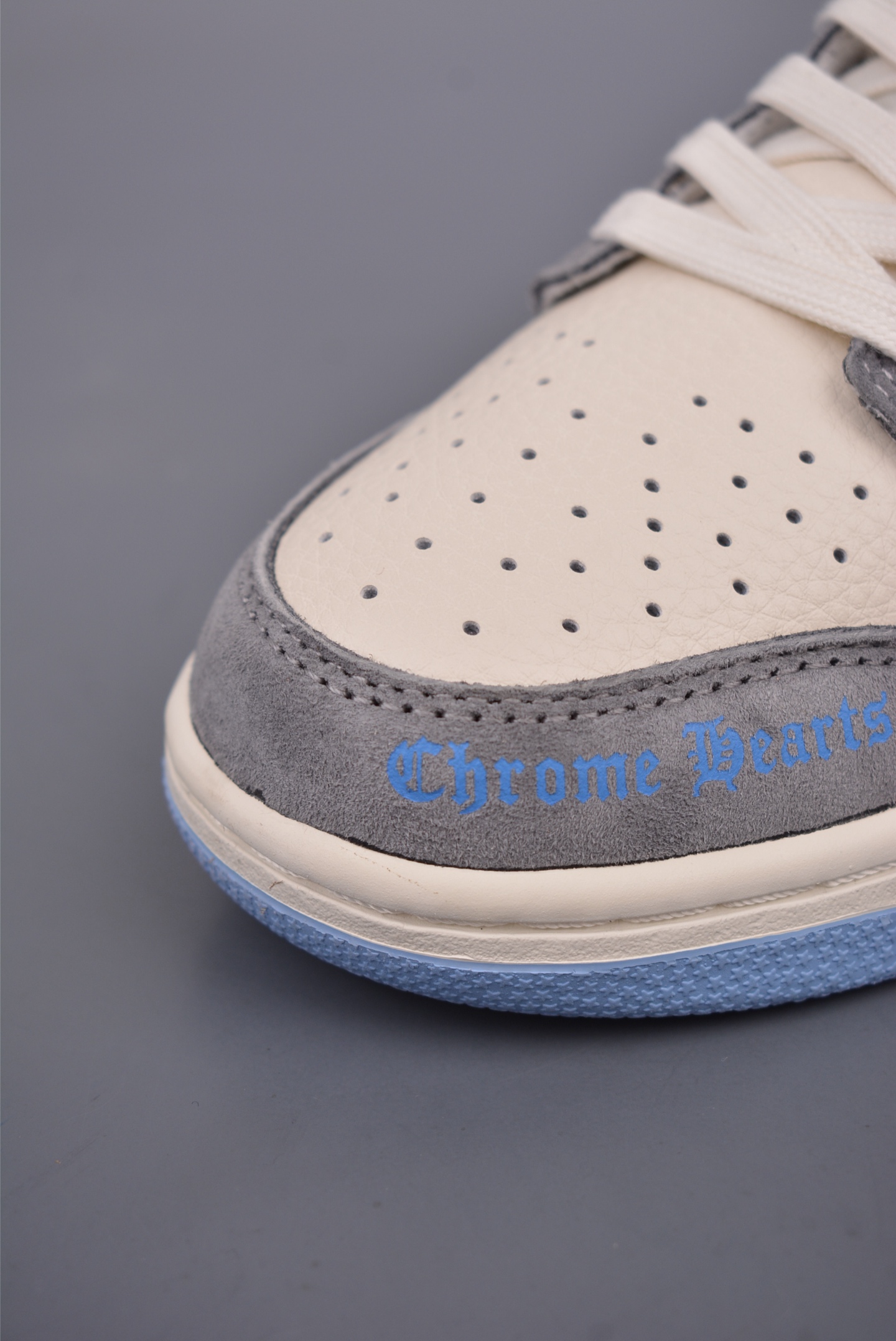 Chrome Hearts x Nike By You SB Dunk Low Retro SP Gray White Blue KK1333-027