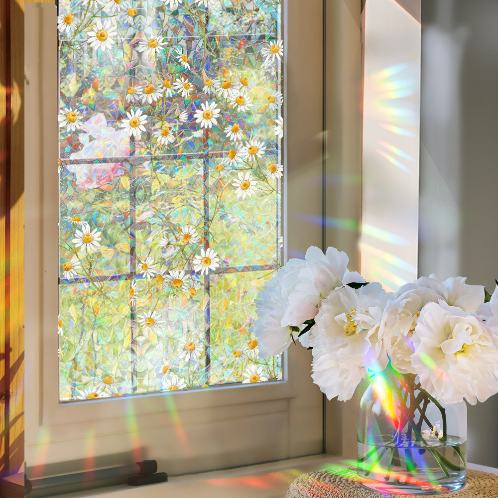 🔥On Sale🔥Stained Floral Pattern Glass Window Film