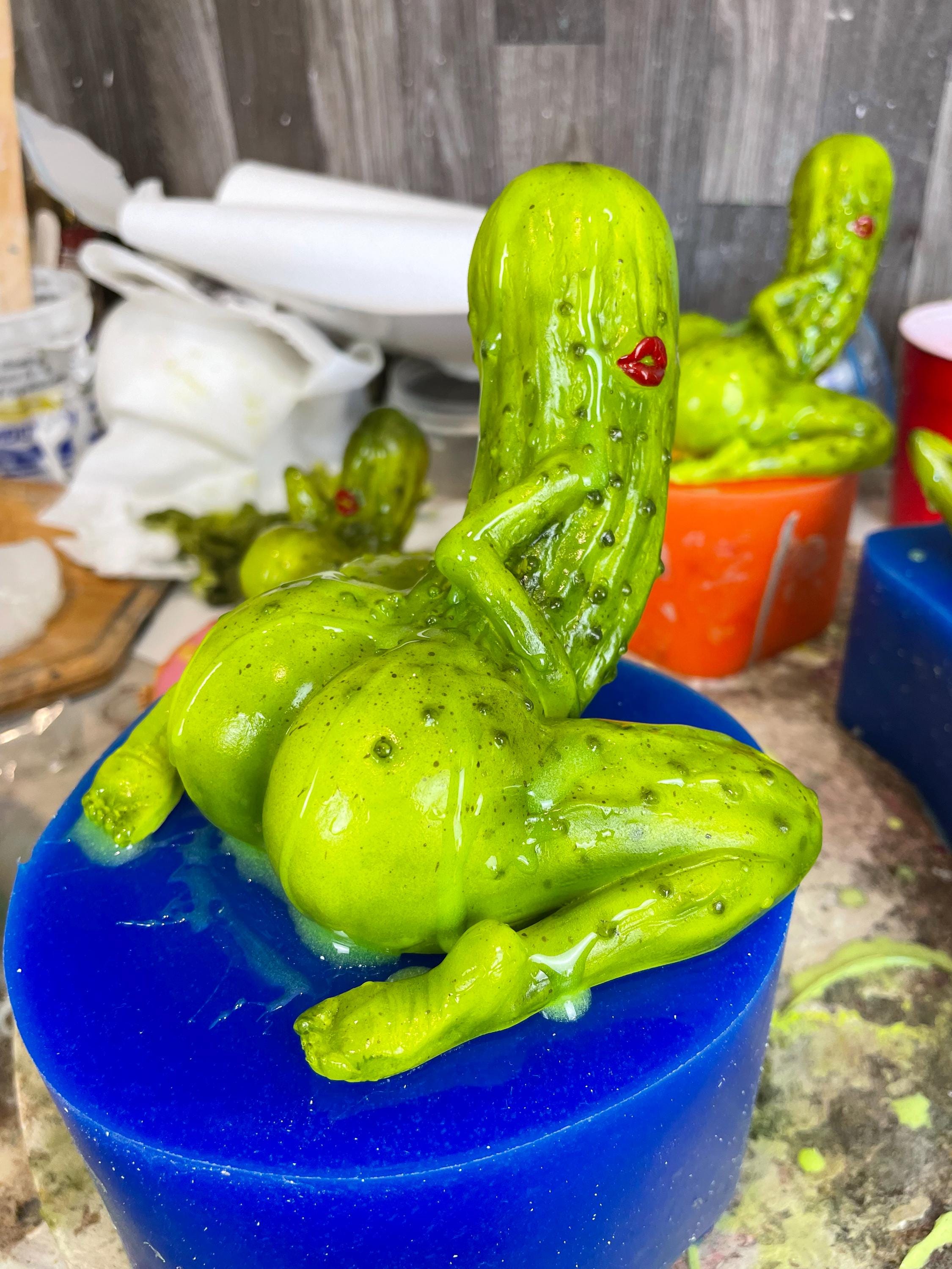 Funny Pickle Resin Figure