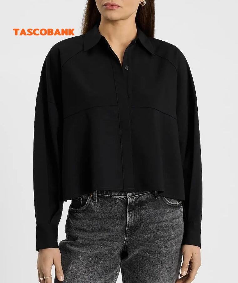 Oversized Cropped Shirt