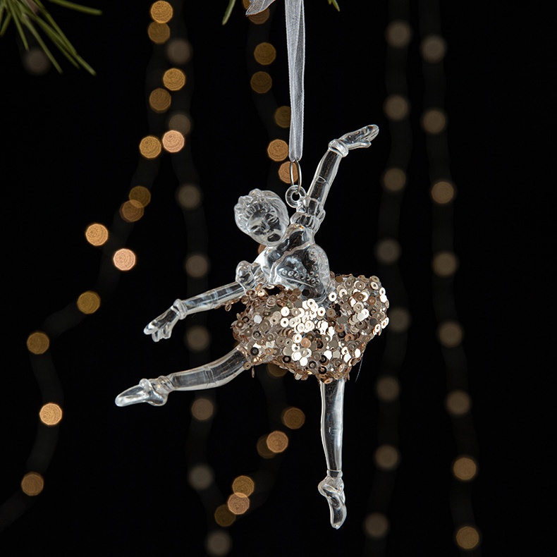 🎅2024 Christmas Promos🔥Christmas decorations sequins acrylic transparent pendant