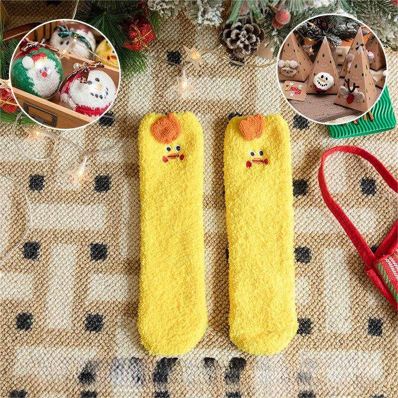 🎄New Year Sale- 50% OFF🎁Christmas Thickened Warm Socks(3PAIRS/SET) -BUY 2 SETS GET 10% OFF FREE SHIPPING