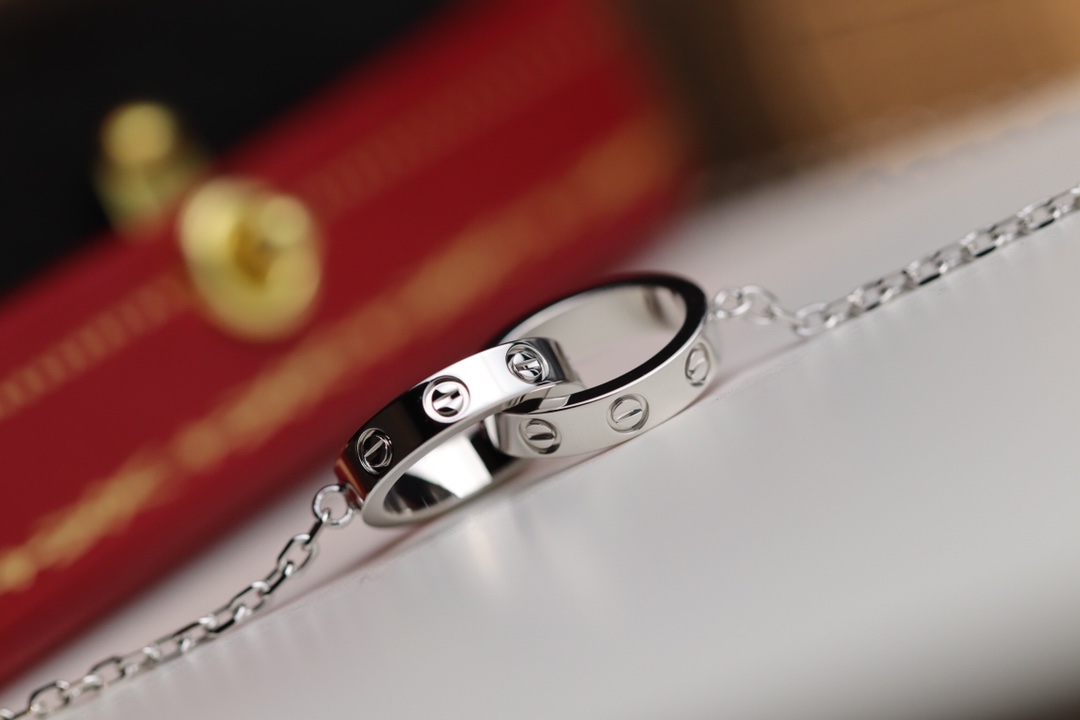 Cartier double ring necklace