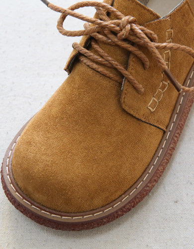 Round Head Suede Comfortable Wedge Boots