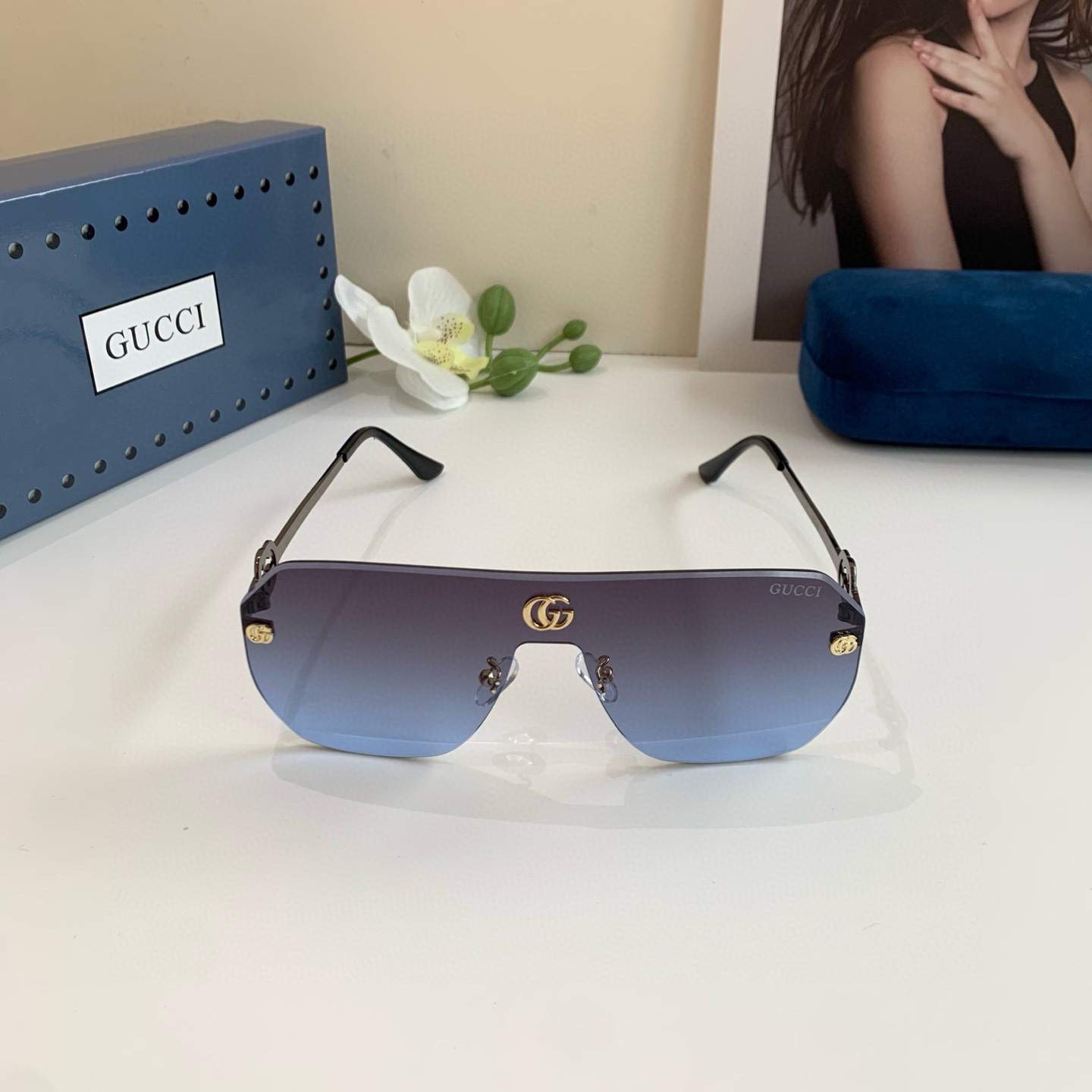 Gucci rimless sunglasses