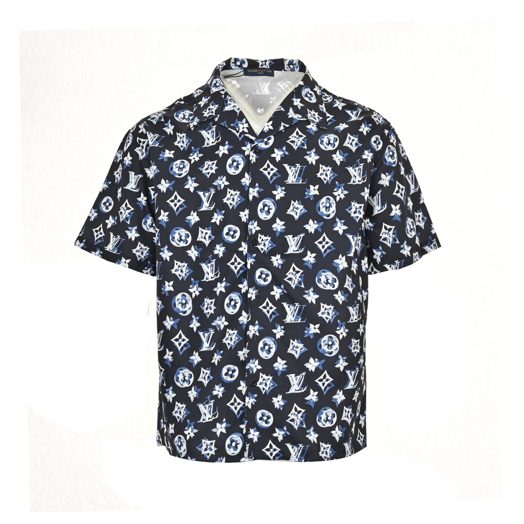 Louis Vuitton 24ss full print overlapping monogram short sleeve shirt