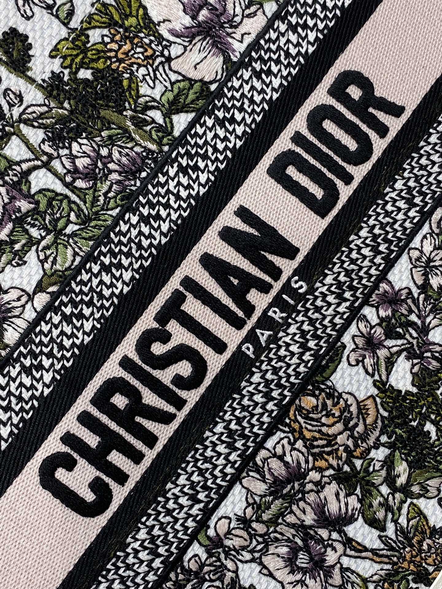 Dior Embroidered Tote Small