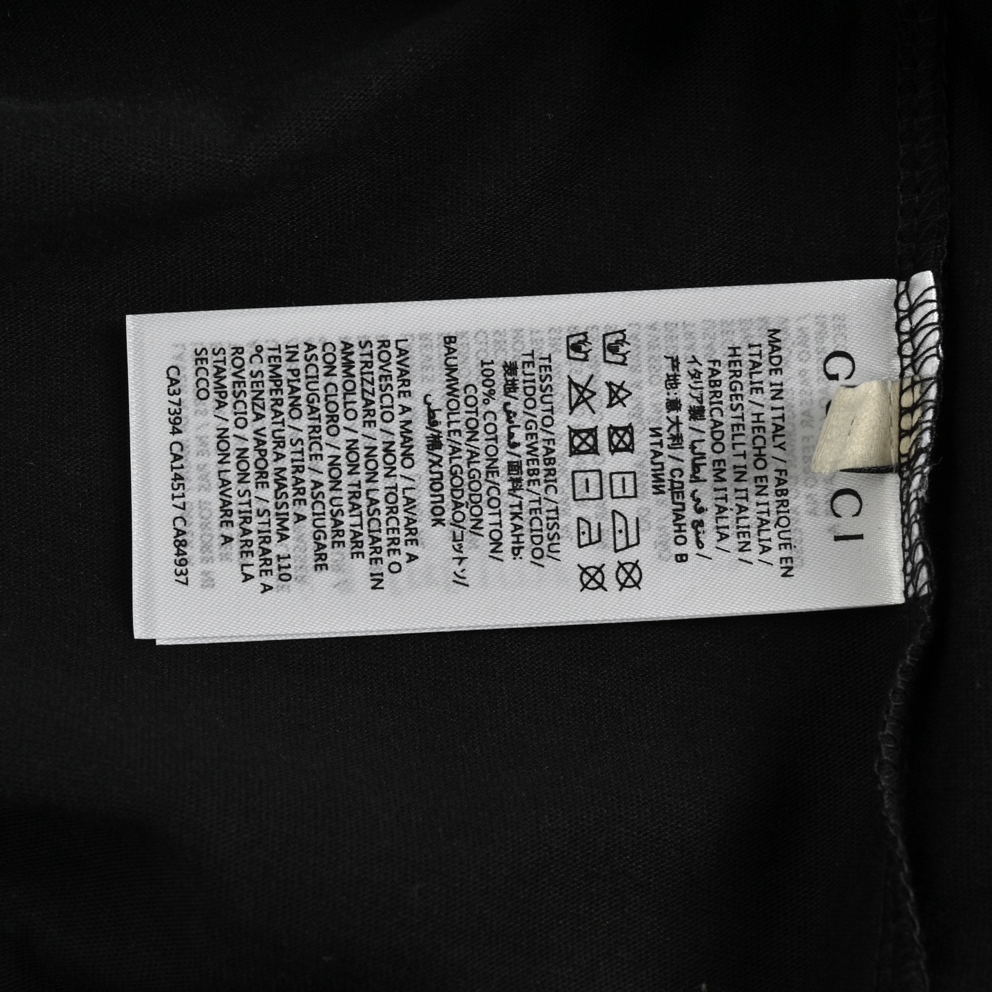 Gucci 25ss double-shadow lettering short-sleeve