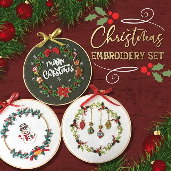 (🔥HOT SALE NOW-48% OFF)Christmas Embroidery Set