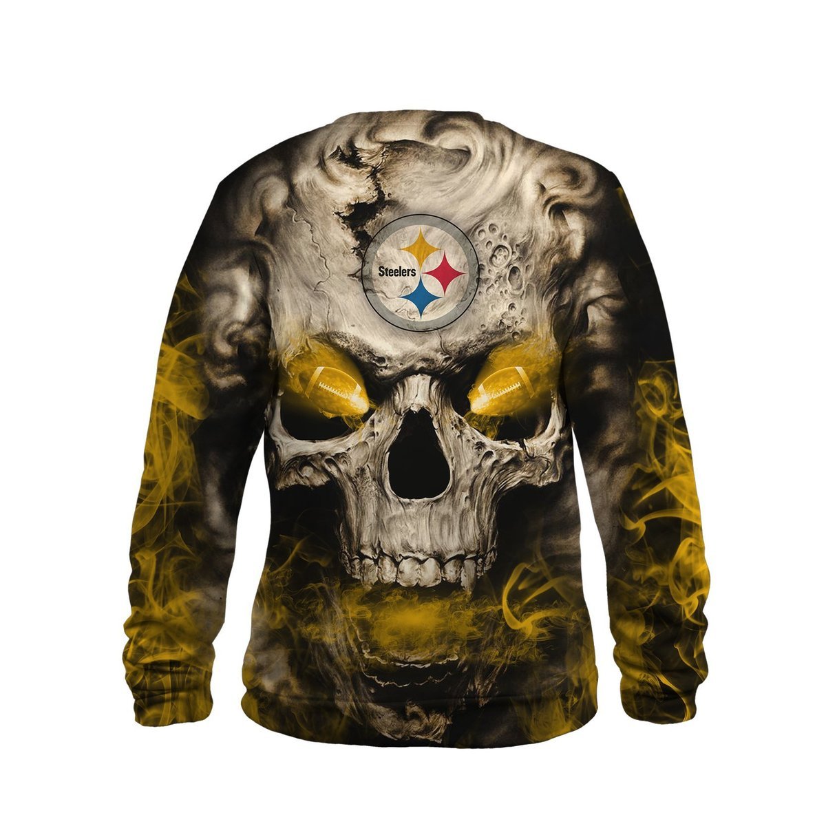 STEELERS 3D HOODIE SKULL 07