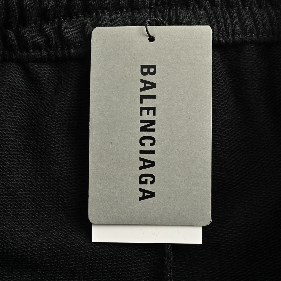 Balenciaga 24Fw IB reflective lettering trousers