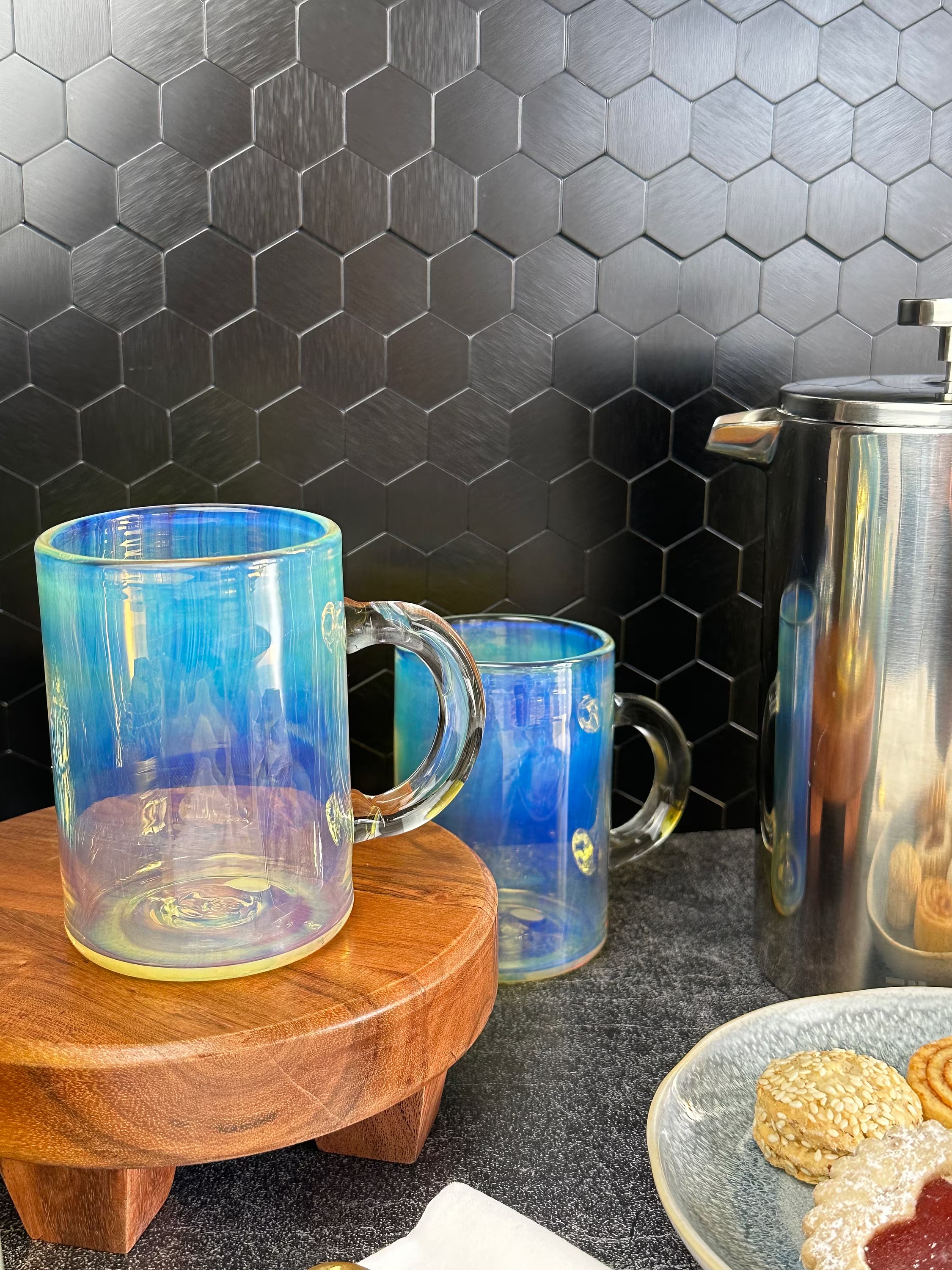 Iridescent Glass Mug