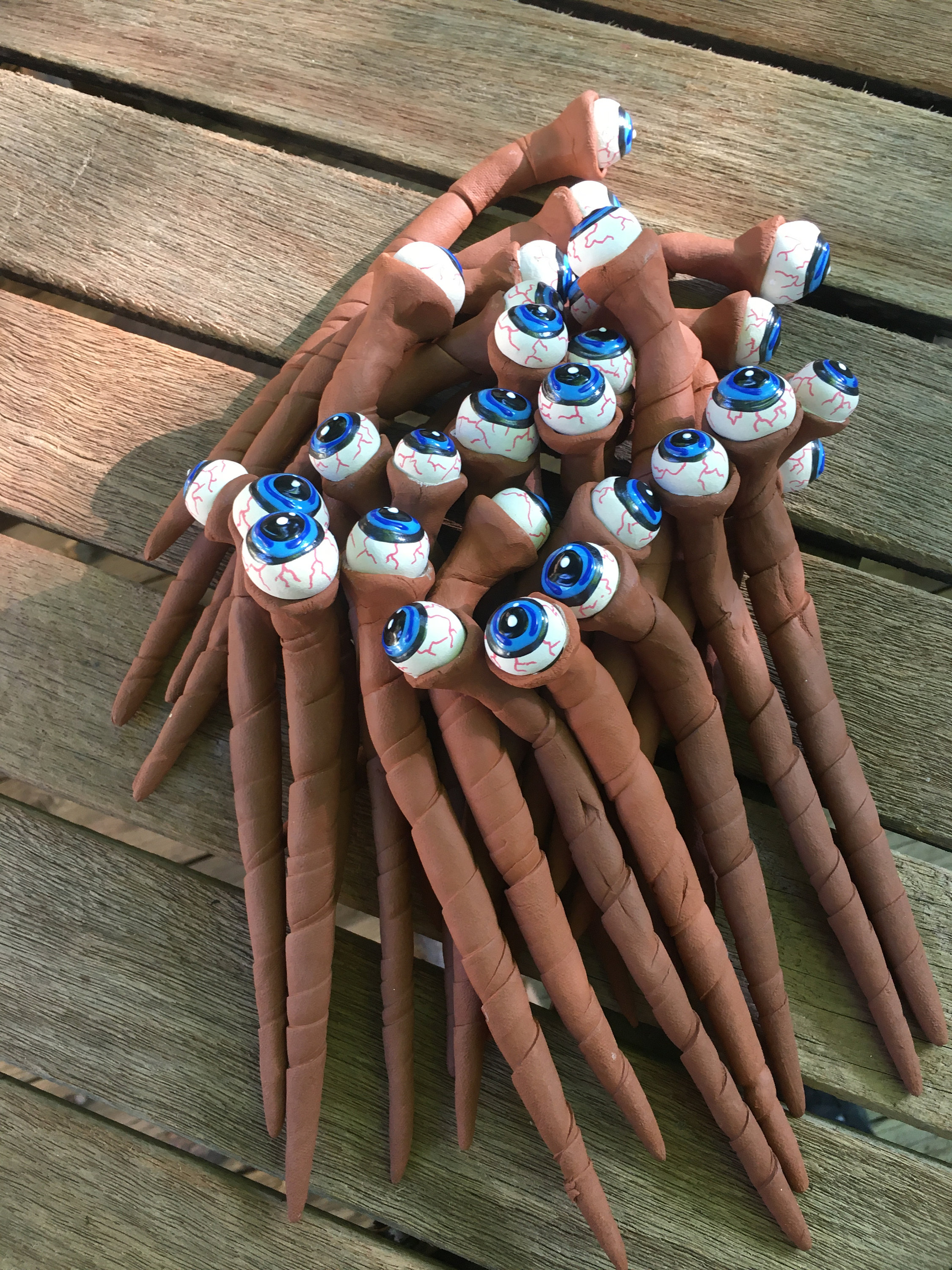 Halloween Bloodshot Eyeball Plant Markers