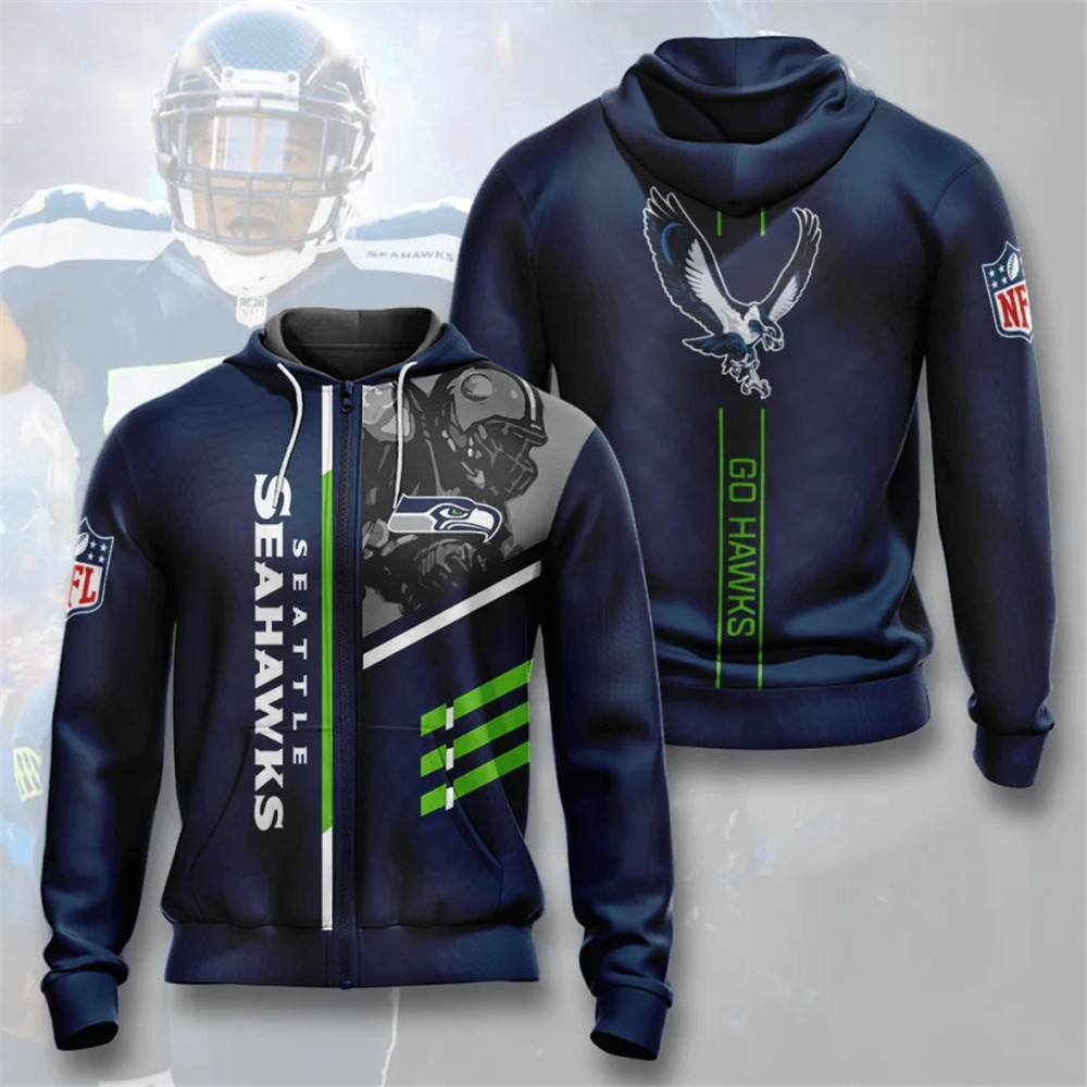 SEATTLE SEAHAWKS 3D HOODIE SSSS007