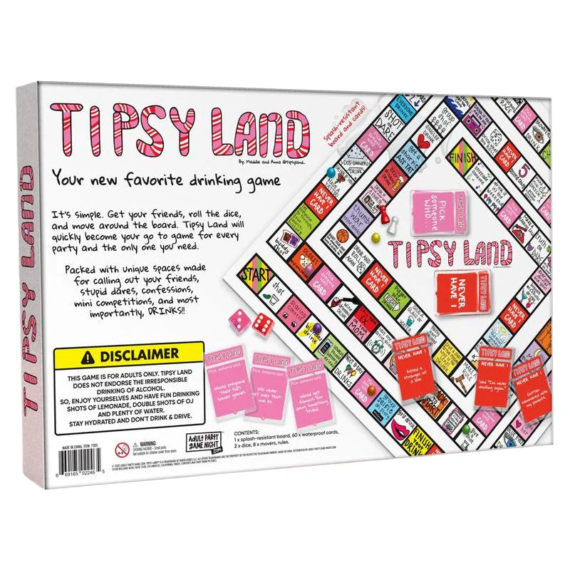 On Sale🔥Tipsy Land Bachelorette Party Game - Fun Drinking Game for Friends