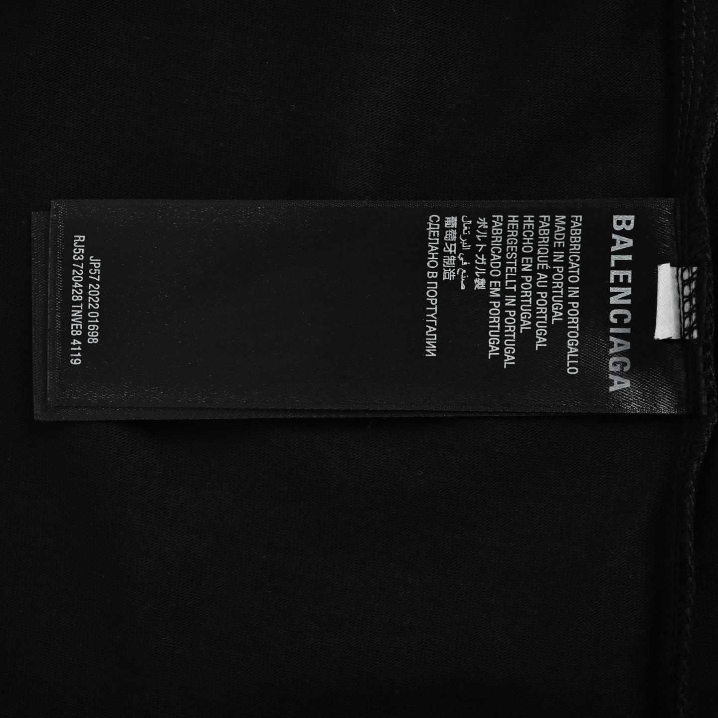 Balenciaga Script Letters Foam Print Short Sleeve
