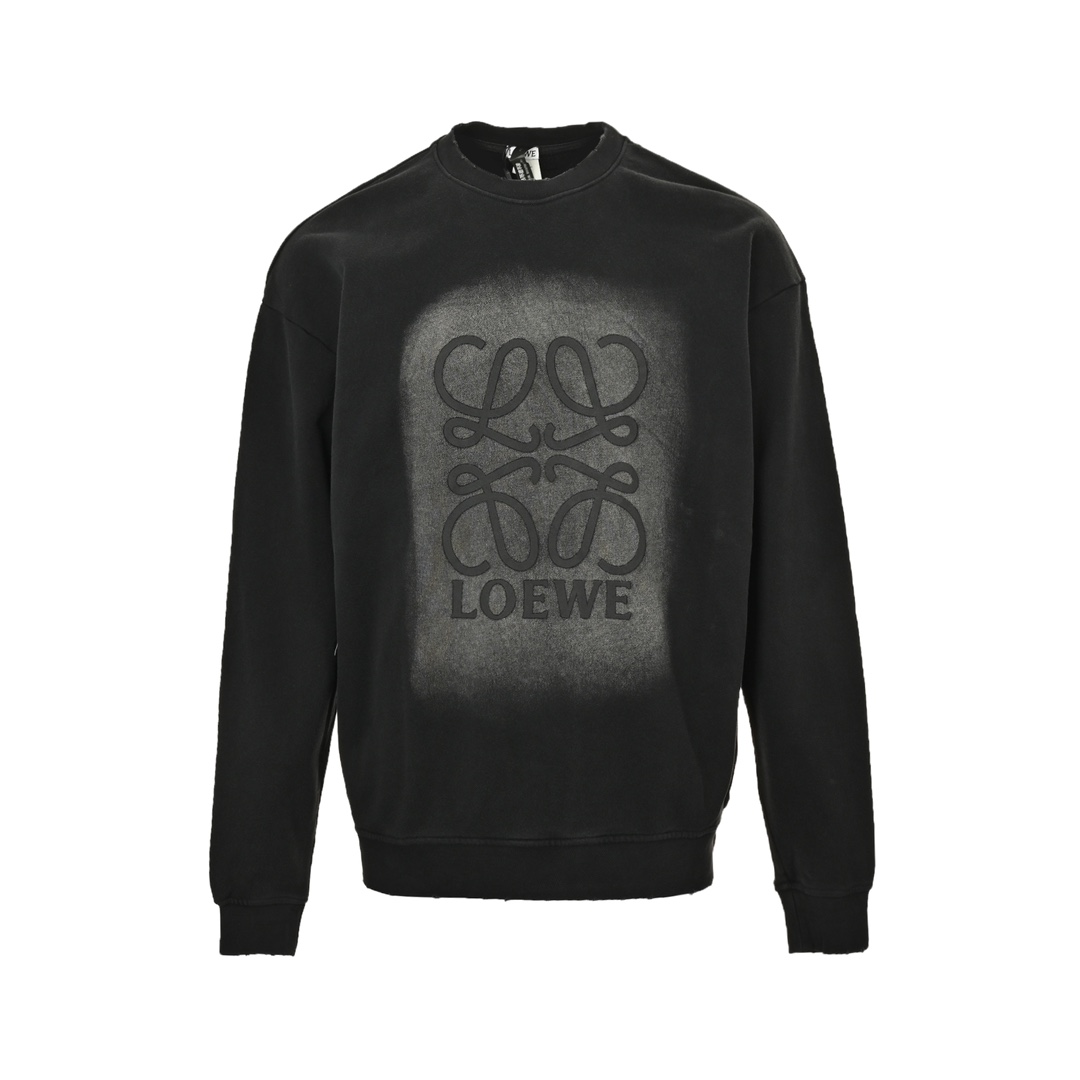 Loewe 24Fw gradient washed print crew neck sweatshirt