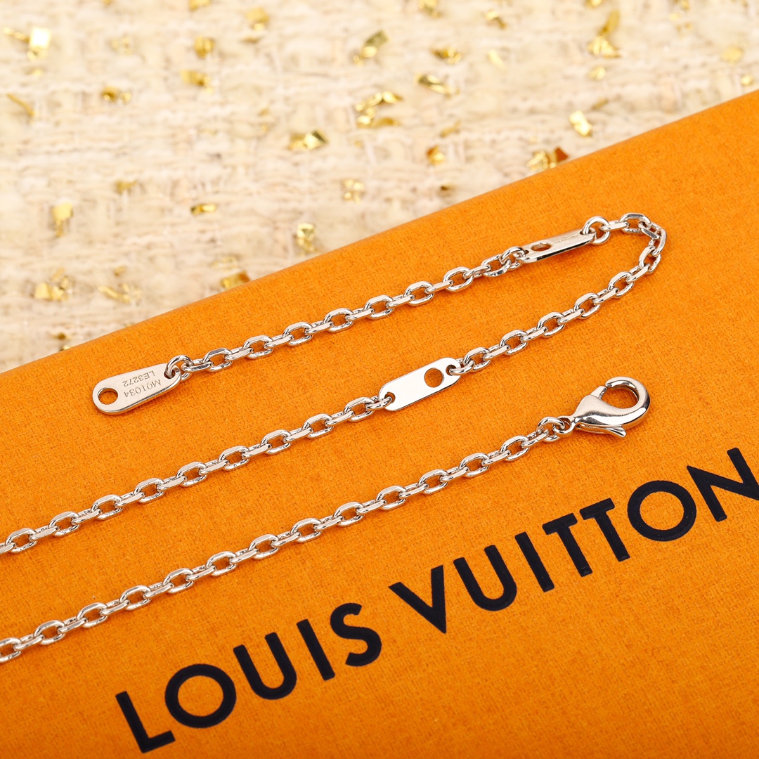 Louis Vuitton Paperplane Folding Airplane Necklace