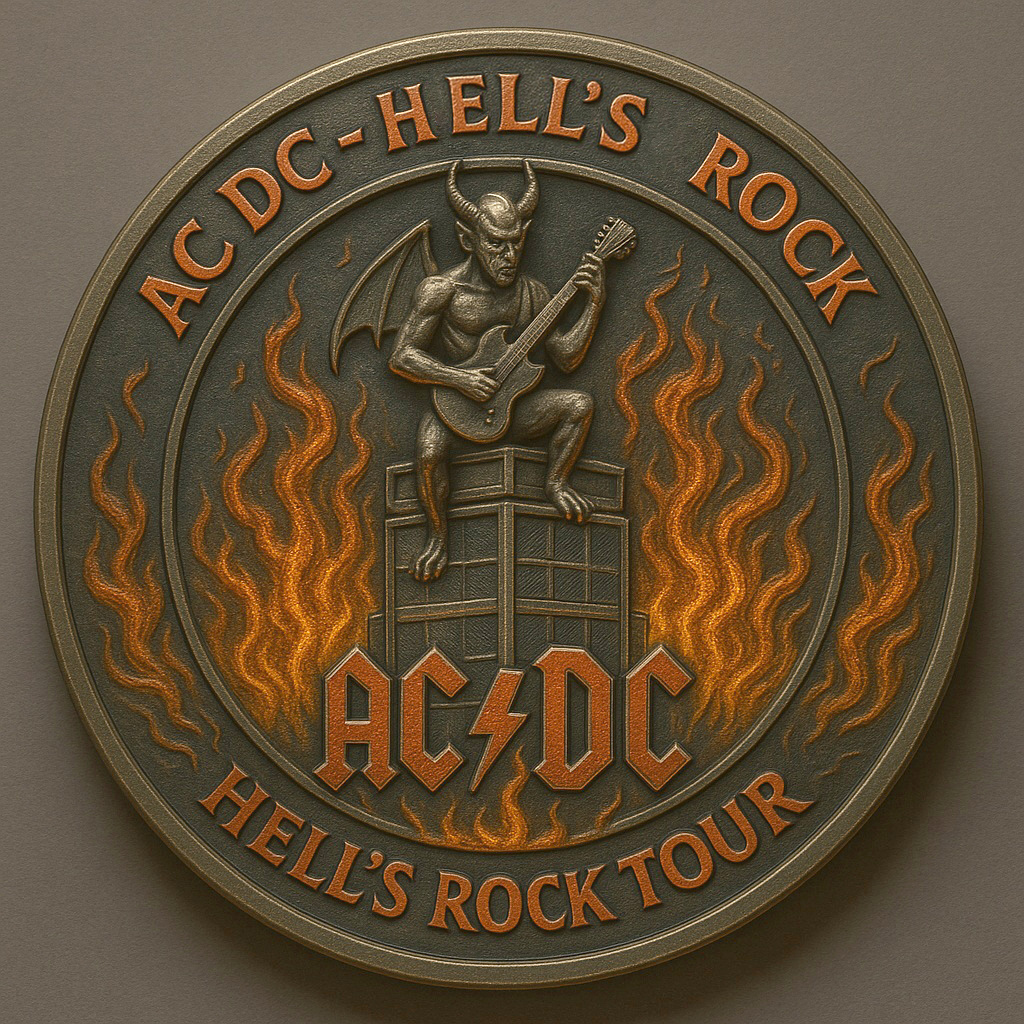 AC/DC “LET THERE BE ROCK TOUR 2025” Commemorative Coin