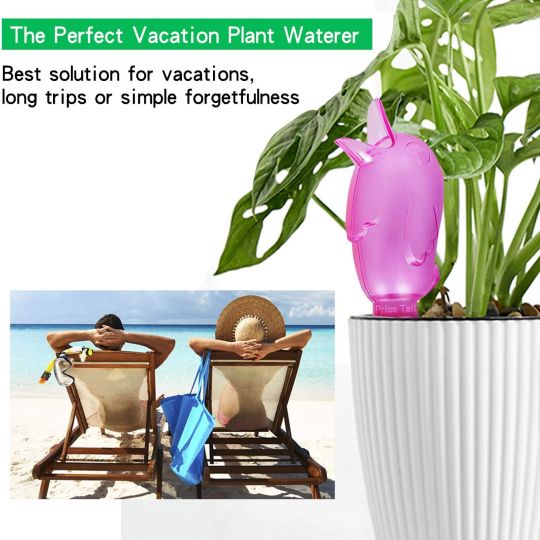 Self Watering Spike Planter Drip Watering Bird (Set Of 4 Pcs)
