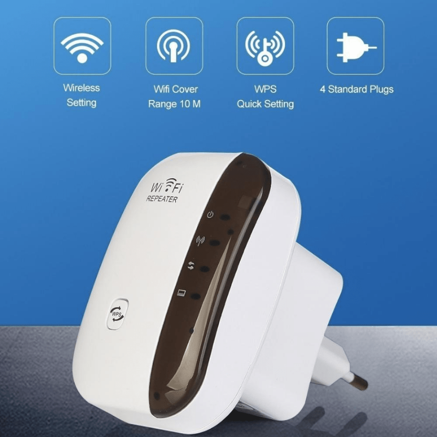 WiFi Extender Signal Booster Up To 2640sq.ft The Newest Generation, Wireless Internet Repeater, Long Range Amplifier With Ethernet Port, Access Point, 1-Tap Setup, Alexa Compatible N300 Gift For Birthday/Easter/Boy/Girlfriend