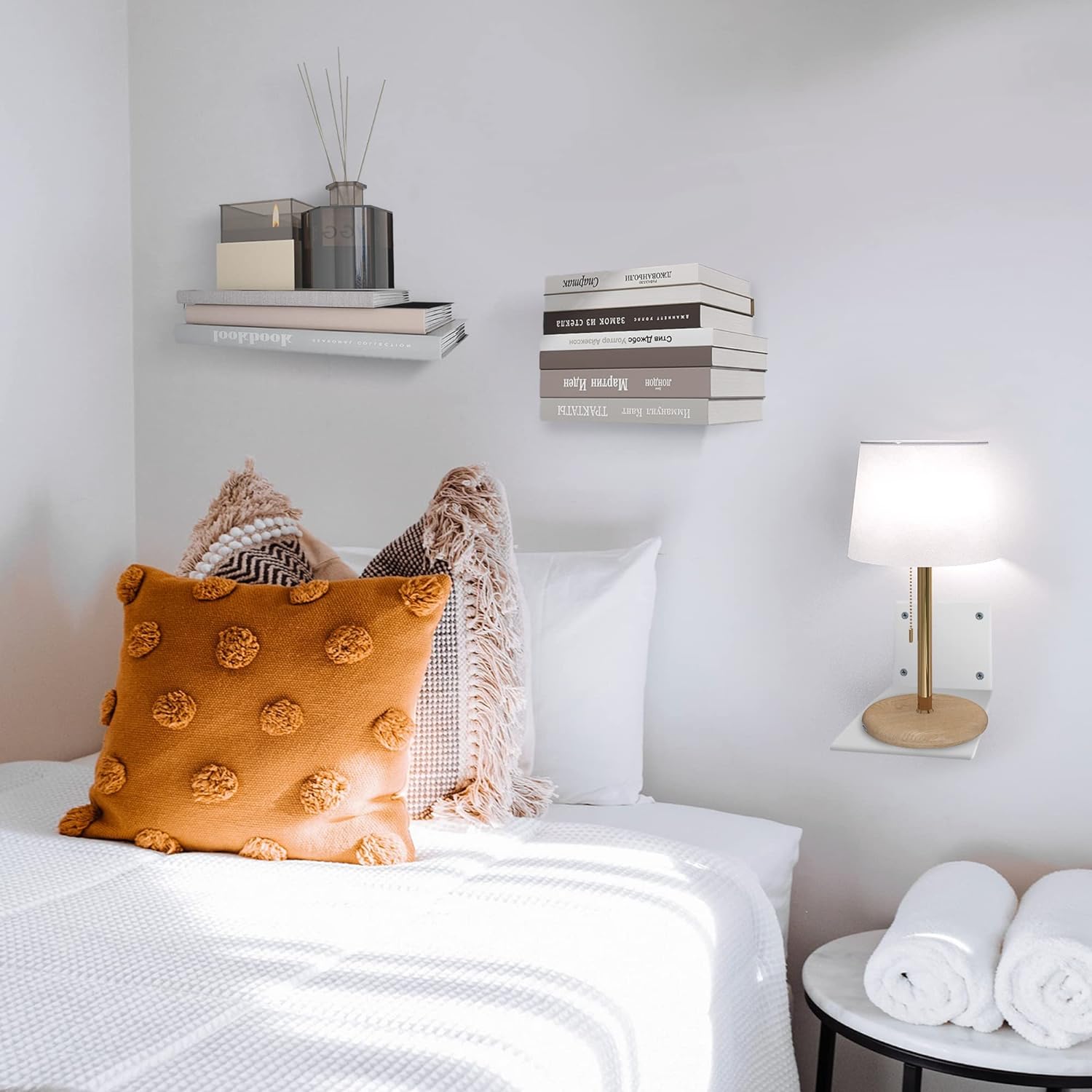 👍Last Day Promotion 60% OFF💥Invisible Floating Bookshelf - Metal Heavy Duty Wall Mounted Book Organizer