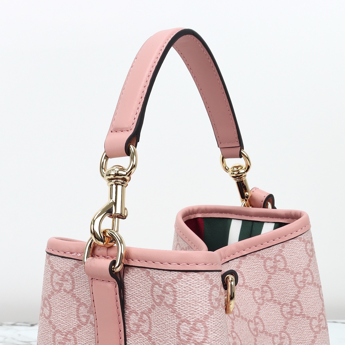 Gucci GG Emblem small bucket bag ‎815118 FAD6L 8459