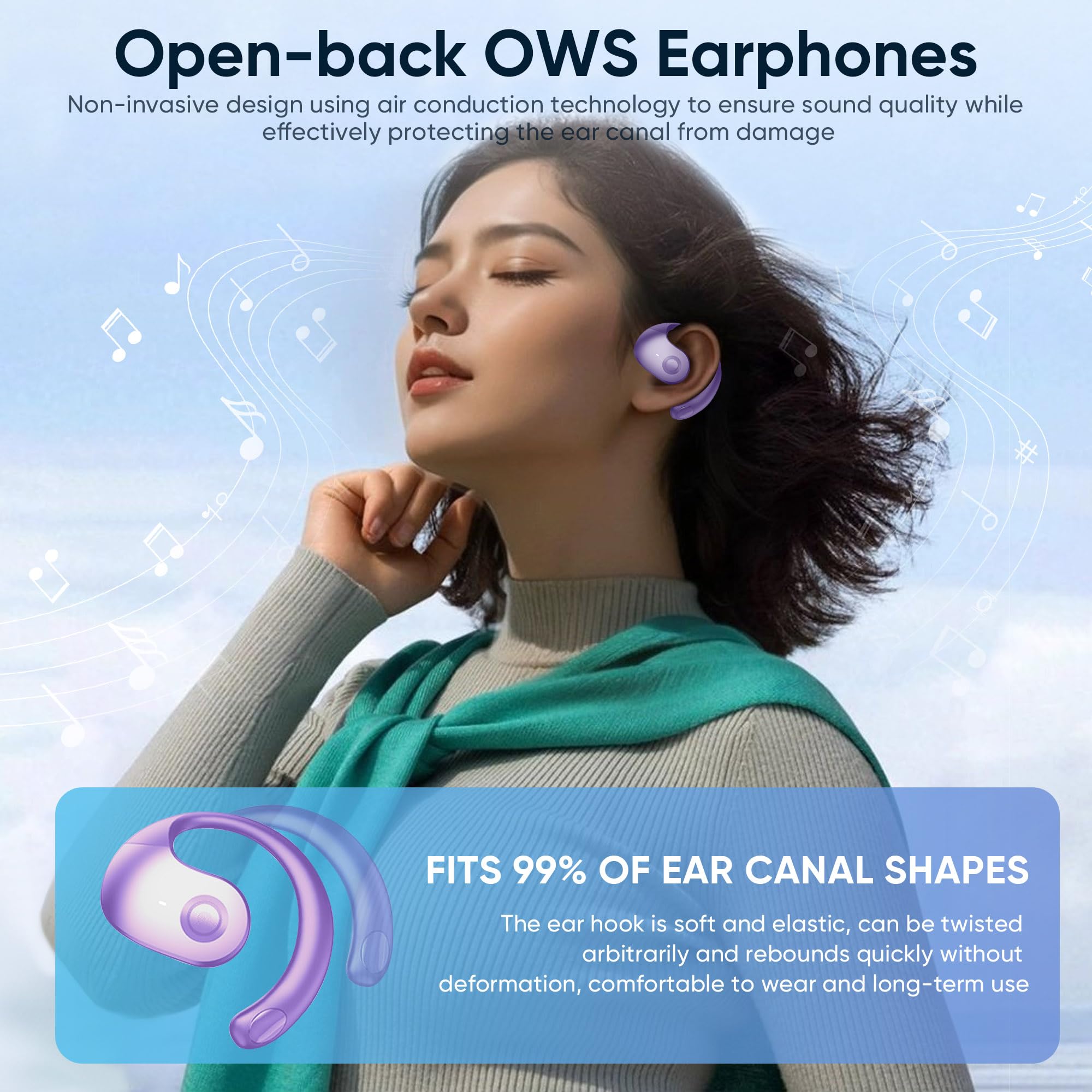 HOT SALE🔥Wireless Earbuds Bluetooth Headphones Stereo Noise Reduction BT 5.4 Earphones - BUY 2 FREE SHIPPING