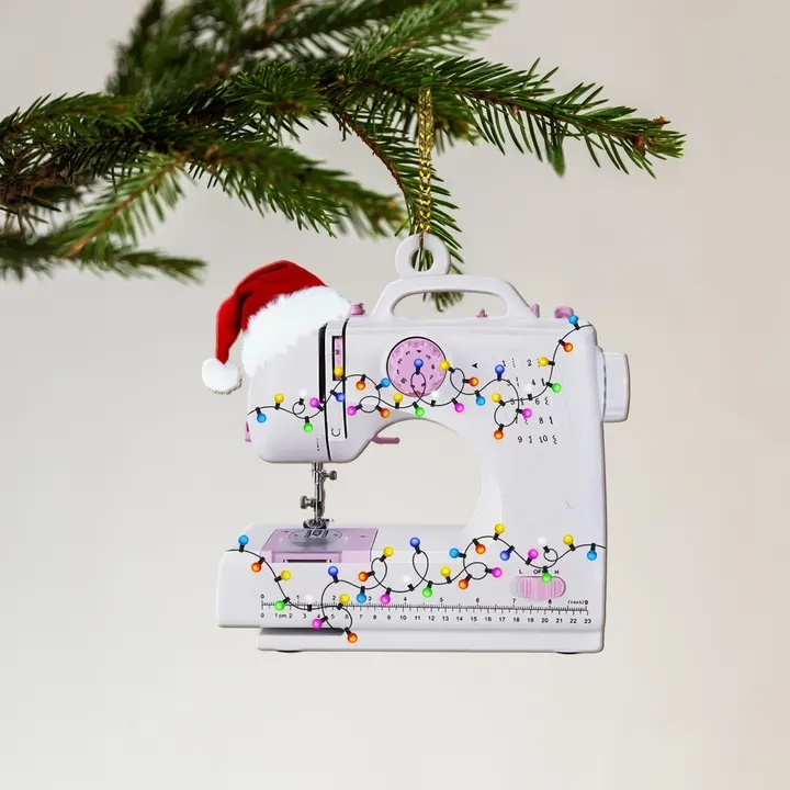 Sewing Machine Christmas Ornament