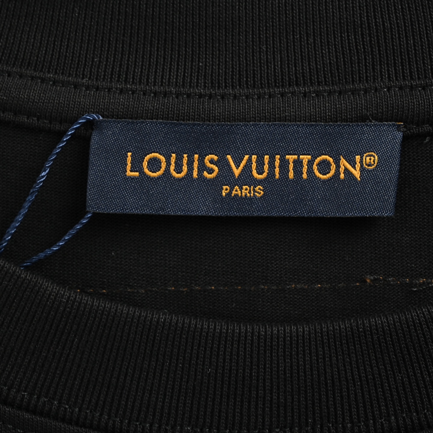 Louis Vuitton 25ss front and back lettering logo hot diamond short sleeves