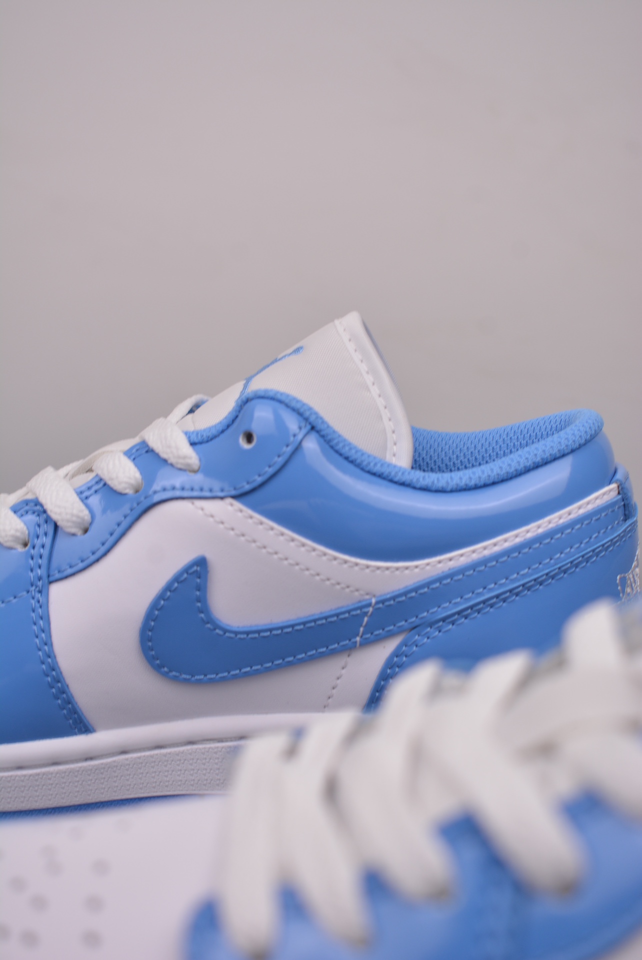 Air Jordan 1 Low Patent Leather White Blue FZ2138-114