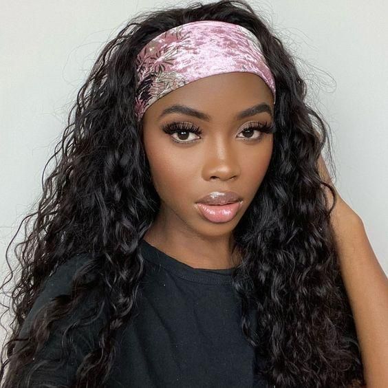 Luna 003 Headband Wig for Women | Free random style headband