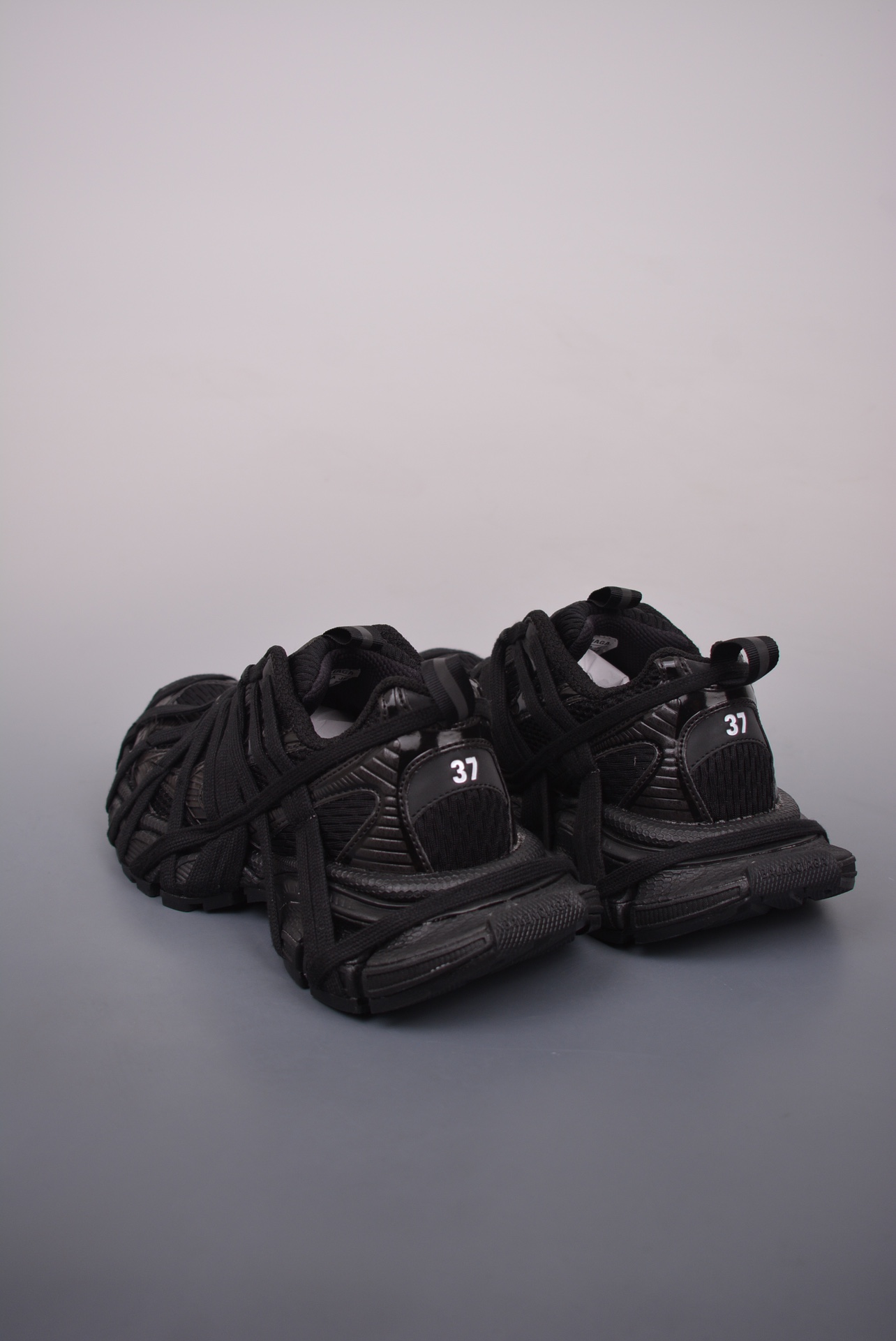 BALENCIAGA 3XL Extreme Lace Sneakers Black Warrior