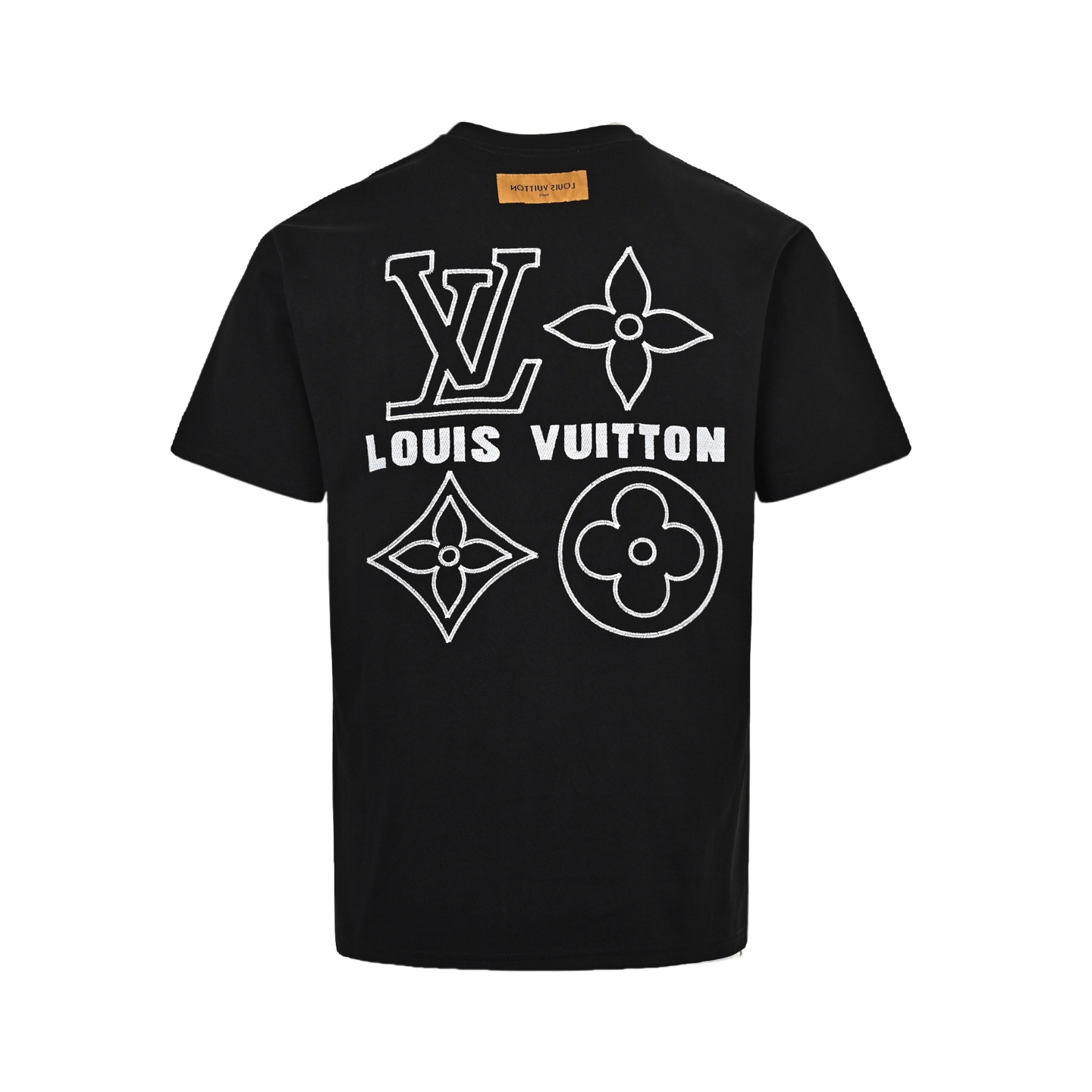 Louis Vuitton 25ss embroidered monogram short sleeve