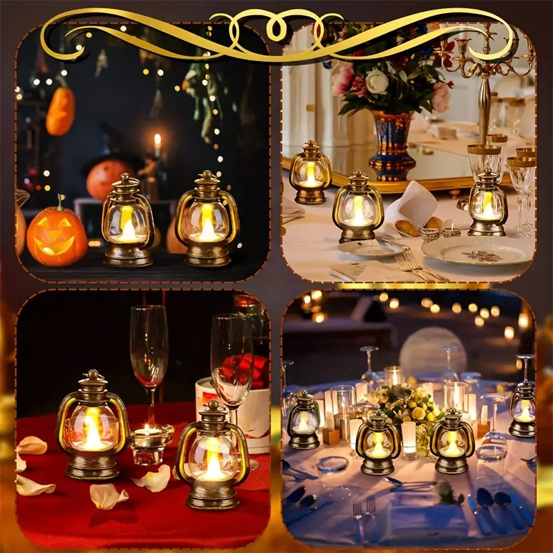 🕯️🕯️2024 Christmas Carnival Night Sale - Mini Vintage LED Candle Lights