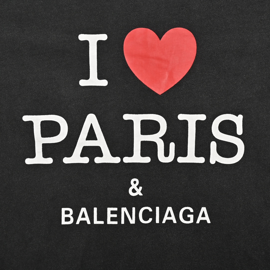 Balenciaga 24ss Love letter print short sleeve