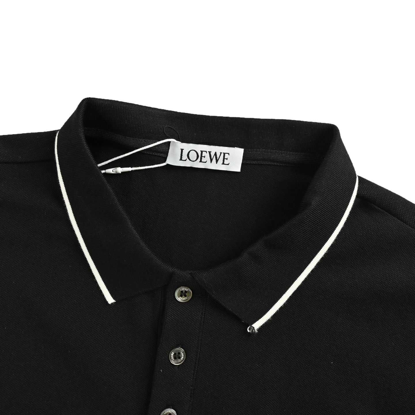 Loewe 25ss logo embroidered Polo short-sleeved