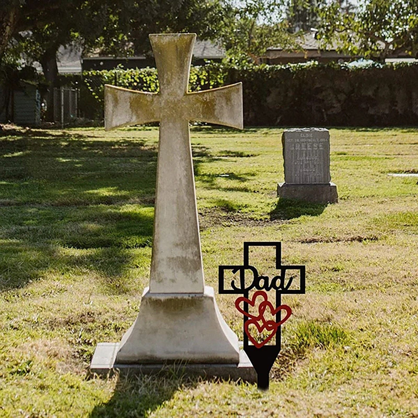 ✝️🙏Metal Cemetery Memorial Stake🔥Buy 2+ Get 10% OFF & FREE SHIPPING