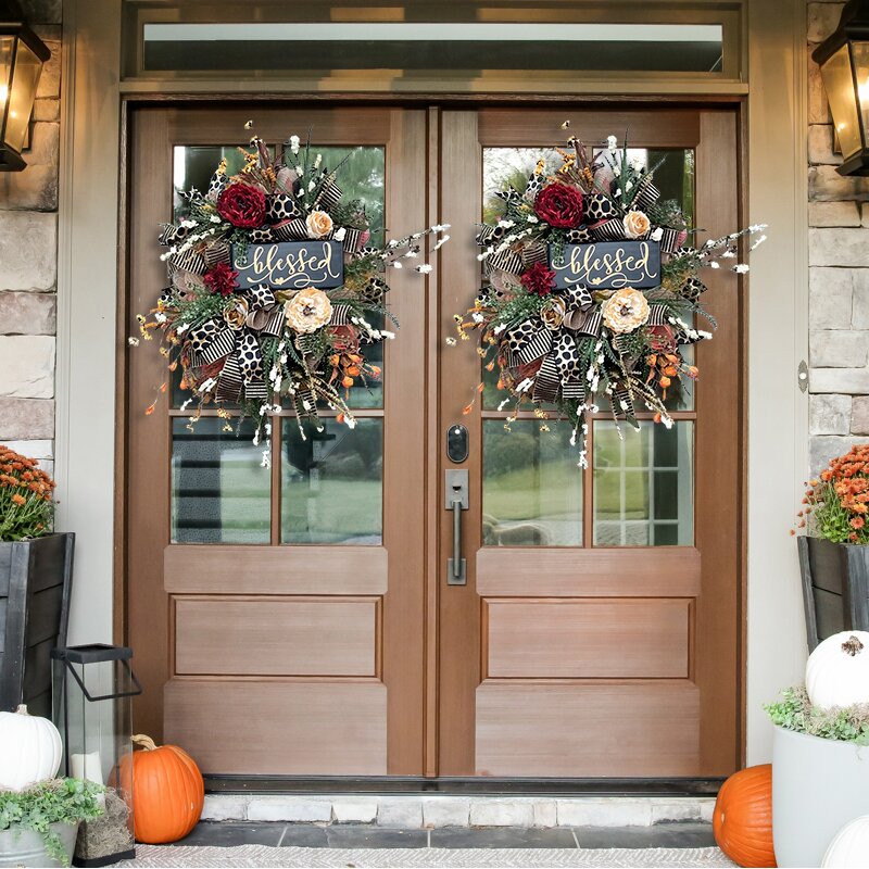 Autumn Sale🎃Fall Cheetah Wreath-Year Round Wreath (48% Discount)