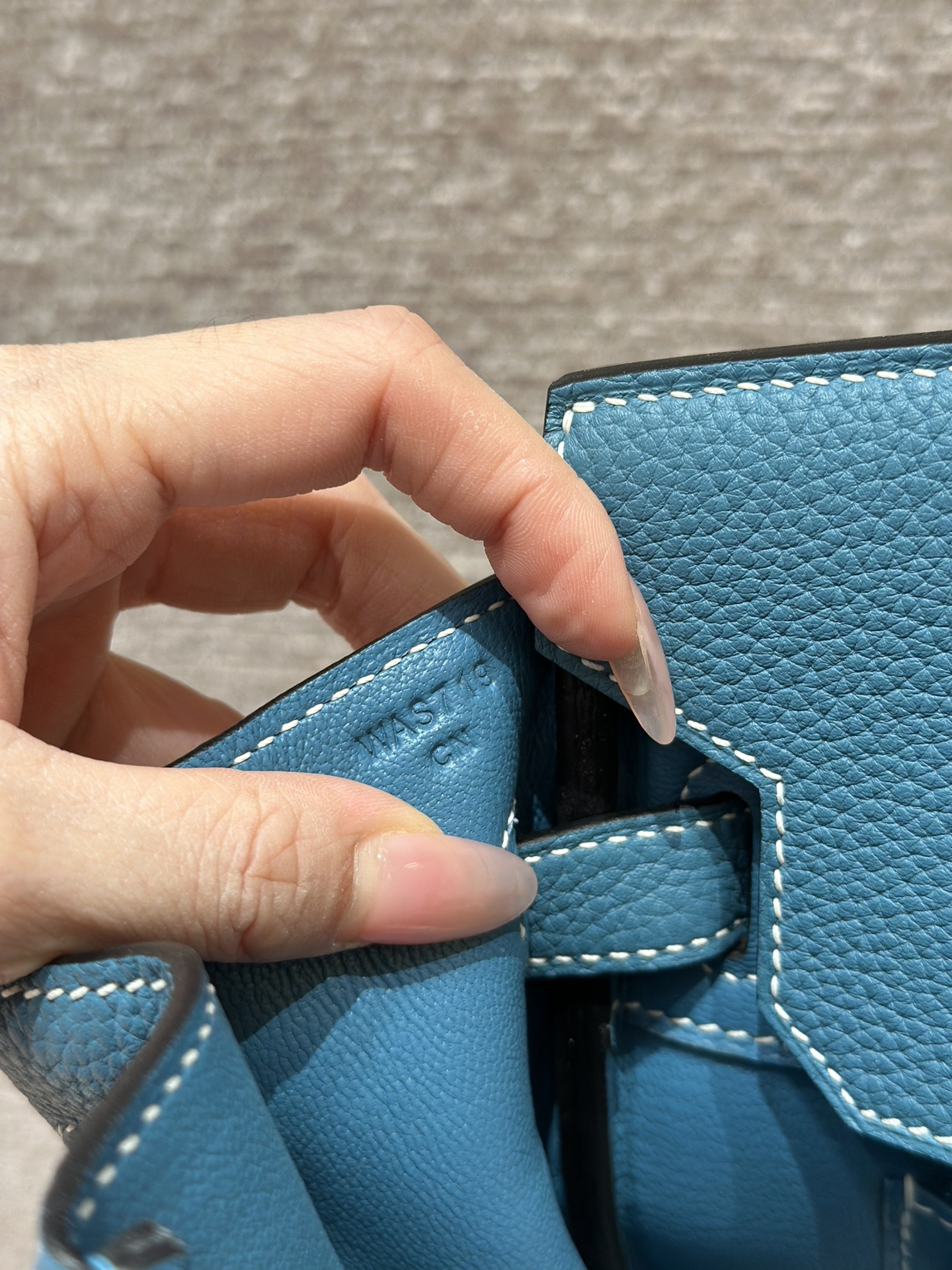 Hermès Birkin 75 Blue Jean Handbag (Handmade to Order)