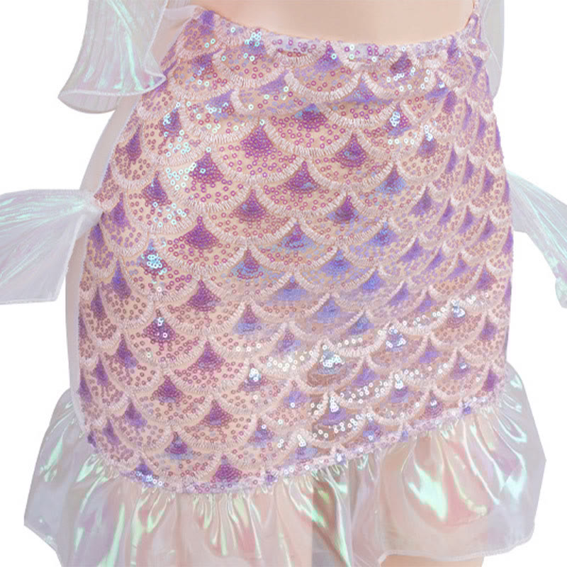 Cosplay Mermaid See-through Backless Lingerie Dress