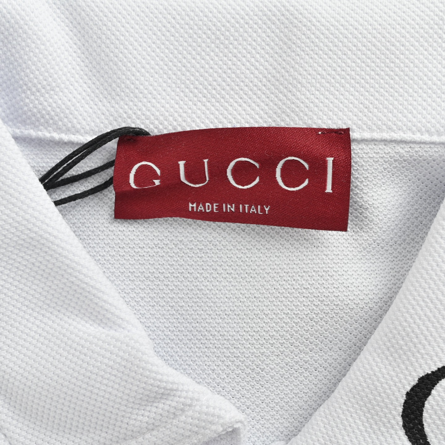 Gucci 25ss Neck Letter Print Polo Short Sleeve