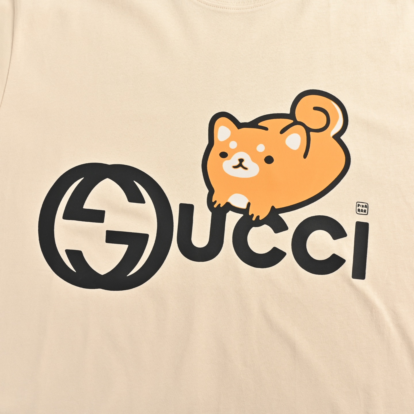 Gucci 25ss cartoon pattern letter print short sleeve